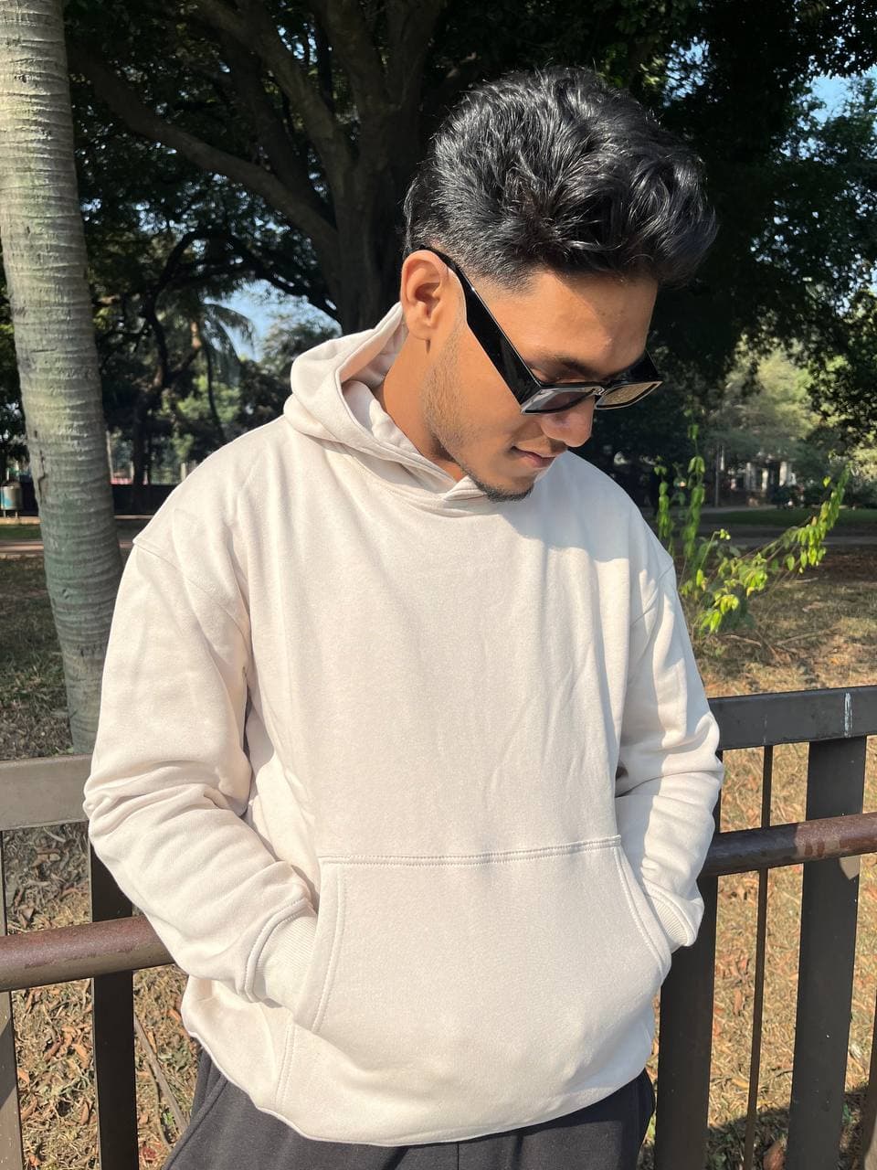 Ecru Oversize Hoodie