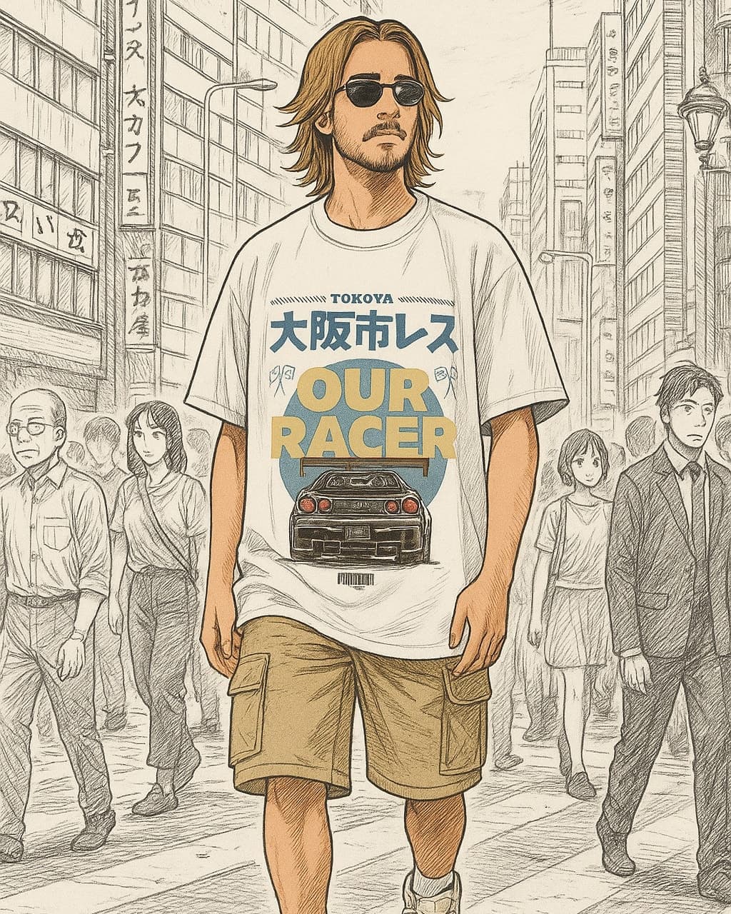 Car Racing Drop shoulder